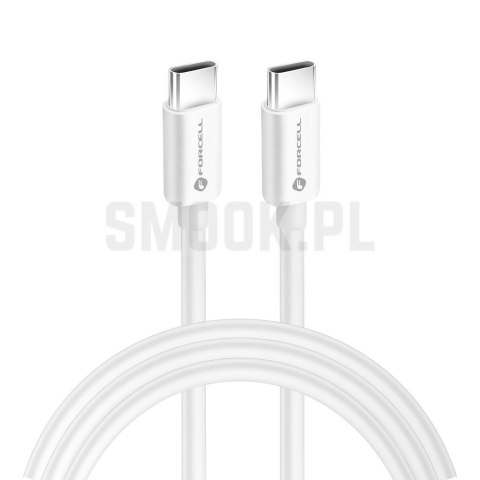FORCELL F-ENERGY C339 kabel Typ C do Typ C PD QC4.0 5A 100W 2 m biały