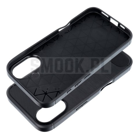 Futerał CARBON do IPHONE 16 czarny Futerał CARBON do IPHONE 16 czarny