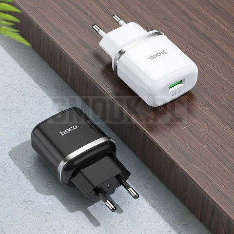 HOCO ładowarka sieciowa USB A QC3.0 3A 18W N3 czarna HOCO ładowarka sieciowa USB A QC3.0 3A 18W N3 czarna