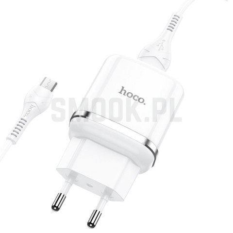 HOCO ładowarka sieciowa USB A + kabel USB A do Micro USB QC3.0 3A 18W N3 biała HOCO ładowarka sieciowa USB A + kabel USB A do Micro USB QC3.0 3A 18W N3 biała