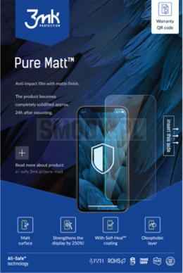 FOLIA HYDROŻELOWA 3MK PURE MATT - DO IOS