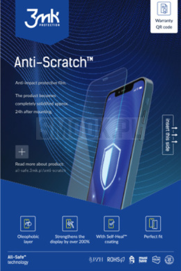 FOLIA HYDROŻELOWA 3MK ANTI SCRATCH - DO IOS