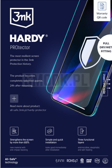 FOLIA HYDROŻELOWA 3MK HARDY PROTECTOR - DO IOS
