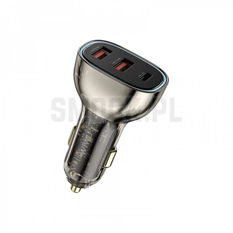 WiWU - Ładowarka samochodowa Wi-QC013 90W PD+QC 2x USB A + USB C WiWU - Ładowarka samochodowa Wi-QC013 90W PD+QC 2x USB A + USB C