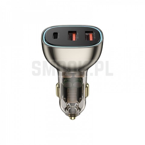 WiWU - Ładowarka samochodowa Wi-QC013 90W PD+QC 2x USB A + USB C WiWU - Ładowarka samochodowa Wi-QC013 90W PD+QC 2x USB A + USB C