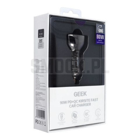 WiWU - Ładowarka samochodowa Wi-QC013 90W PD+QC 2x USB A + USB C WiWU - Ładowarka samochodowa Wi-QC013 90W PD+QC 2x USB A + USB C