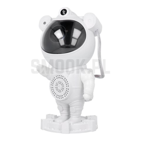 Projektor gwiazd astronauta z głośnikiem bluetooth X2501 biały Projektor gwiazd astronauta z głośnikiem bluetooth X2501 biały