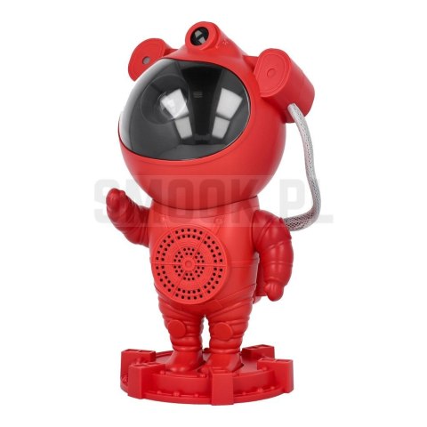 Projektor gwiazd astronauta z głośnikiem bluetooth X2502 czerwony Projektor gwiazd astronauta z głośnikiem bluetooth X2502 czerwony