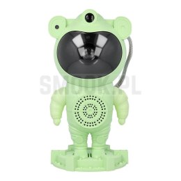 Projektor gwiazd astronauta z głośnikiem bluetooth X2502 zielony