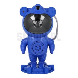 Projektor gwiazd astronauta z głośnikiem bluetooth X2503 niebieski