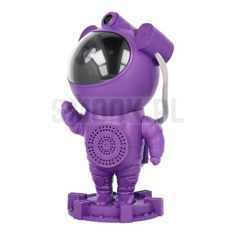 Projektor gwiazd astronauta z głośnikiem bluetooth X2504 fioletowy Projektor gwiazd astronauta z głośnikiem bluetooth X2504 fioletowy