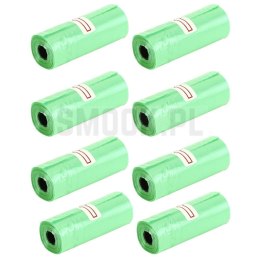 Worki foliowe na psie odchody MOCNE 8 rolek 120 szt RC-K-777 zielone