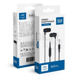 BLUE STAR słuchawki przewodowe Jack 3,5 mm z mikrofonem PA-E67 1,2 m czarne