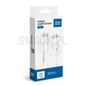 BLUE STAR słuchawki przewodowe Typ C z mikrofonem M15C 1,2 m białe