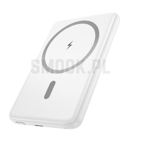 HOCO powerbank 5000 mAh ultra-cienki kompatybilny z MagSafe PD QC 2A 20W J140A biały HOCO powerbank 5000 mAh ultra-cienki kompatybilny z MagSafe PD QC 2A 20W J140A biały