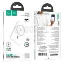 HOCO powerbank 5000 mAh ultra-cienki kompatybilny z MagSafe PD QC 2A 20W J140A biały