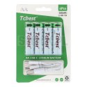 TCBEST bateria akumulatorowa R6 (AA) 650 mAh z gniazdem Typ C + kabel USB A do 4 x Typ C 4 szt