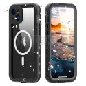 Futerał wodoodporny SHELLBOX DOT kompatybilny z MagSafe do IPHONE 15 Plus czarny
