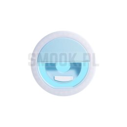 Lampa LED Ring do selfie na telefon RK-12 niebieska