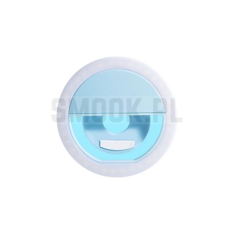 Lampa LED Ring do selfie na telefon RK-12 niebieska Lampa LED Ring do selfie na telefon RK-12 niebieska