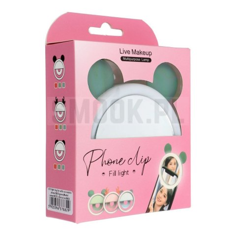 Lampa LED Ring do selfie na telefon RK12 zielony Lampa LED Ring do selfie na telefon RK12 zielony