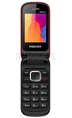 MAXCOM telefon dla seniora z klapką MM815 czerwony MAXCOM telefon dla seniora z klapką MM815 czerwony