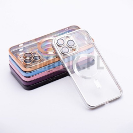 Futerał Electro Mag Cover MagSafe do SAMSUNG S25 Plus srebrny