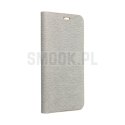 Kabura LUNA Book Gold do XIAOMI Redmi Note 14 4G (GLOBAL - 164,84mm x 78,15mm x 8,16mm) srebrny