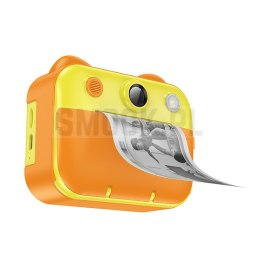 HOCO dziecięcy aparat cyfrowy z drukarką i funkcją selfie DV204 żółty