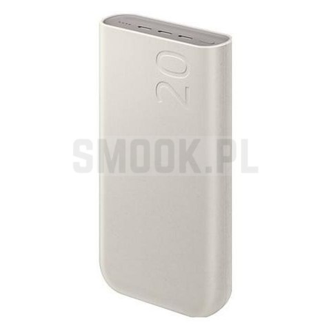 Powerbank Samsung Super Fast Charge 2.0 45W 20000mAh EB-P4520XUEGEU beżowy blister Powerbank Samsung Super Fast Charge 2.0 45W 20000mAh EB-P4520XUEGEU beżowy blister