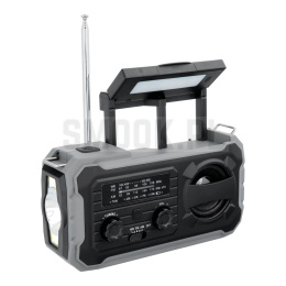 PRISTAR radio FM z latarką 4000 mAh YX328 czarne