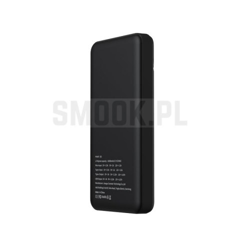 PURIDEA powerbank 10 000 mAh PD QC3.0 3A 20W Q6 czarny PURIDEA powerbank 10 000 mAh PD QC3.0 3A 20W Q6 czarny