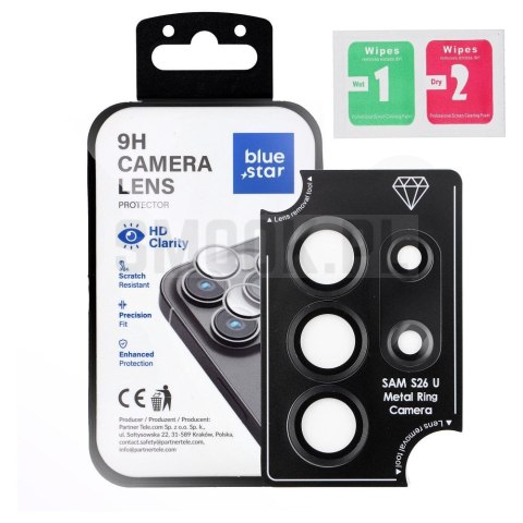 Szkło na aparat BLUE STAR Easy Install do SAMSUNG S26 ULTRA czarne