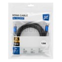 Kabel HDMI 2.0 Blue Star 4K 120Hz - High Speed, HDR, ARC, Ethernet, AWM, 18Gbps 1,5 m czarny