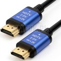 Kabel HDMI 2.0 Blue Star 4K 120Hz - High Speed, HDR, ARC, Ethernet, AWM, 18Gbps 3 m czarny