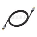 Kabel HDMI 2.1 Forcell Cafule 8K 60Hz / 4K 120Hz - Ultra High Speed, HDR, eARC, VRR, 48Gbps 1 m czarny 0INT