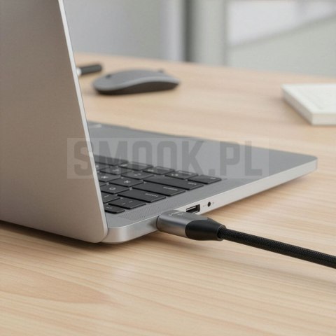 Kabel HDMI 2.1 Forcell Cafule 8K 60Hz / 4K 120Hz - Ultra High Speed, HDR, eARC, VRR, 48Gbps 1 m czarny 0INT