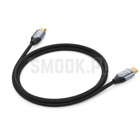 Kabel HDMI 2.1 Forcell Cafule 8K 60Hz / 4K 120Hz - Ultra High Speed, HDR, eARC, VRR, 48Gbps 2 m czarny 0INT
