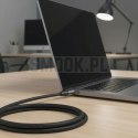 Kabel HDMI 2.1 Forcell Cafule 8K 60Hz / 4K 120Hz - Ultra High Speed, HDR, eARC, VRR, 48Gbps 2 m czarny 0INT