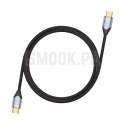 Kabel HDMI 2.1 Forcell Cafule 8K 60Hz / 4K 120Hz - Ultra High Speed, HDR, eARC, VRR, 48Gbps 3 m czarny 0INT
