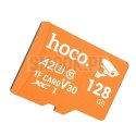 Karta pamięci microSD 128GB class 10 UH-1 U3 V3 A2 Hoco pomarańczowa