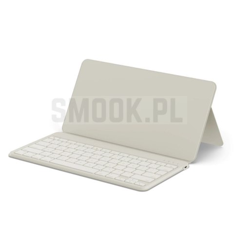 Klawiatura bezprzewodowa QWERTY z podstawką na smartfon/tablet Satechi OntheGo piaskowa