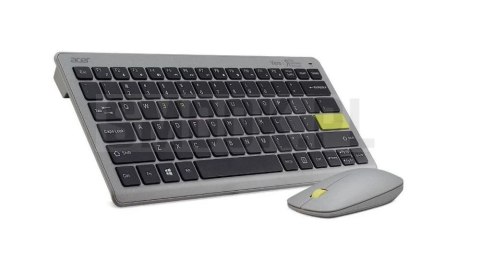 Klawiatura + mysz zestaw bezprzewodowy ACER Vero Combo Antimicrobial szary