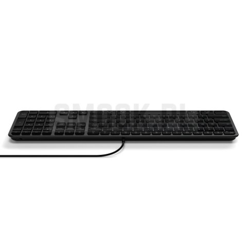 Klawiatura przewodowa USB A/USB C QWERTY Dual (Mac/Windows) Satechi Slim LX3 Wired czarrna