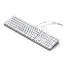 Klawiatura przewodowa USB A/USB C QWERTY Dual (Mac/Windows) Satechi Slim LX3 Wired szara