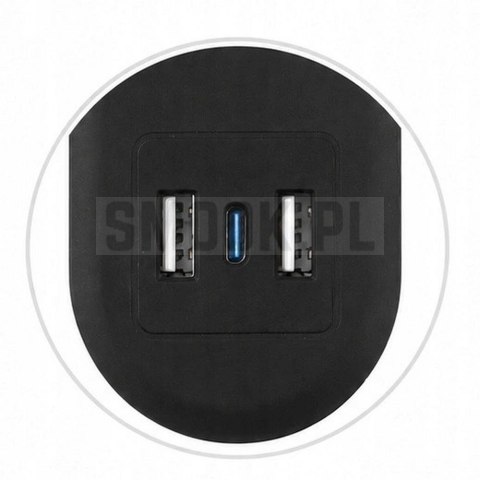 Listwa zasilająca 4 gniazda + 2 x USB A + USB C Art FU810 1,5 m czarna