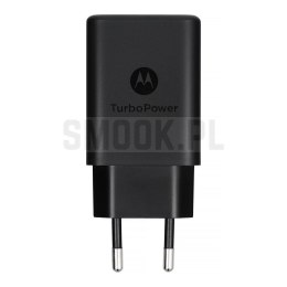 MOTOROLA oryginalna ładowarka sieciowa Typ C TurboPower 15W SC-32 czarna bulk