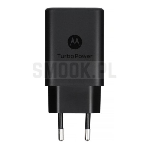 MOTOROLA oryginalna ładowarka sieciowa Typ C TurboPower 15W SC-32 czarna bulk