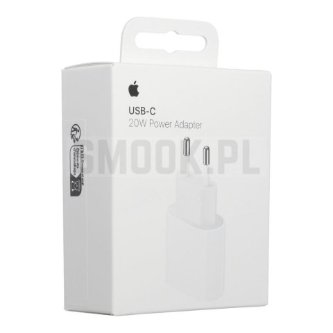 Oryginalna ładowarka sieciowa Apple MHJE3ZM/A A2347 Typ C 20W biała blister