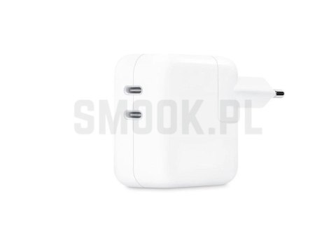 Oryginalna ładowarka sieciowa Apple MW2K3ZM/A 2x Typ C 35W biała blister